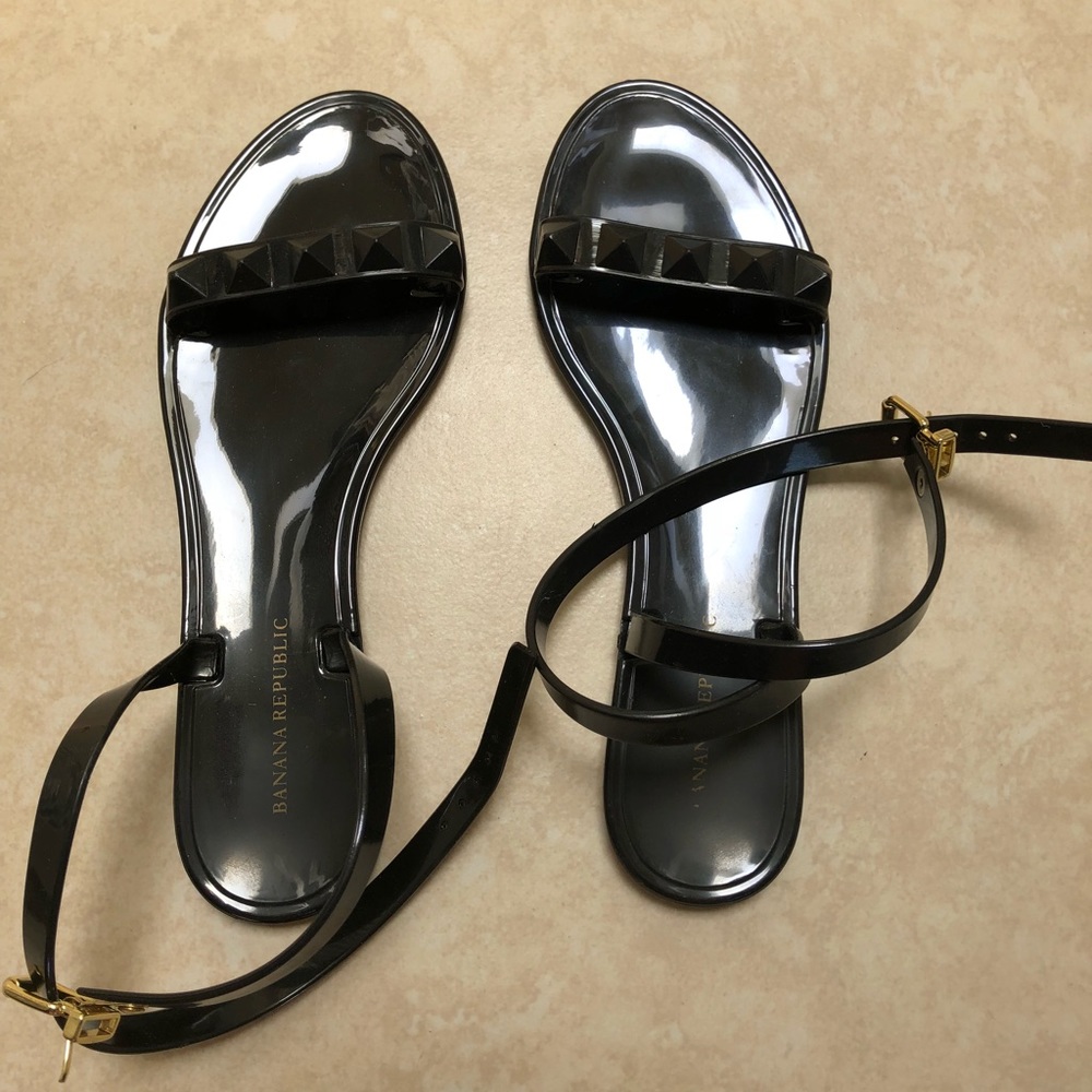 Banana Republic Jelly Ankle Wrap Sandals